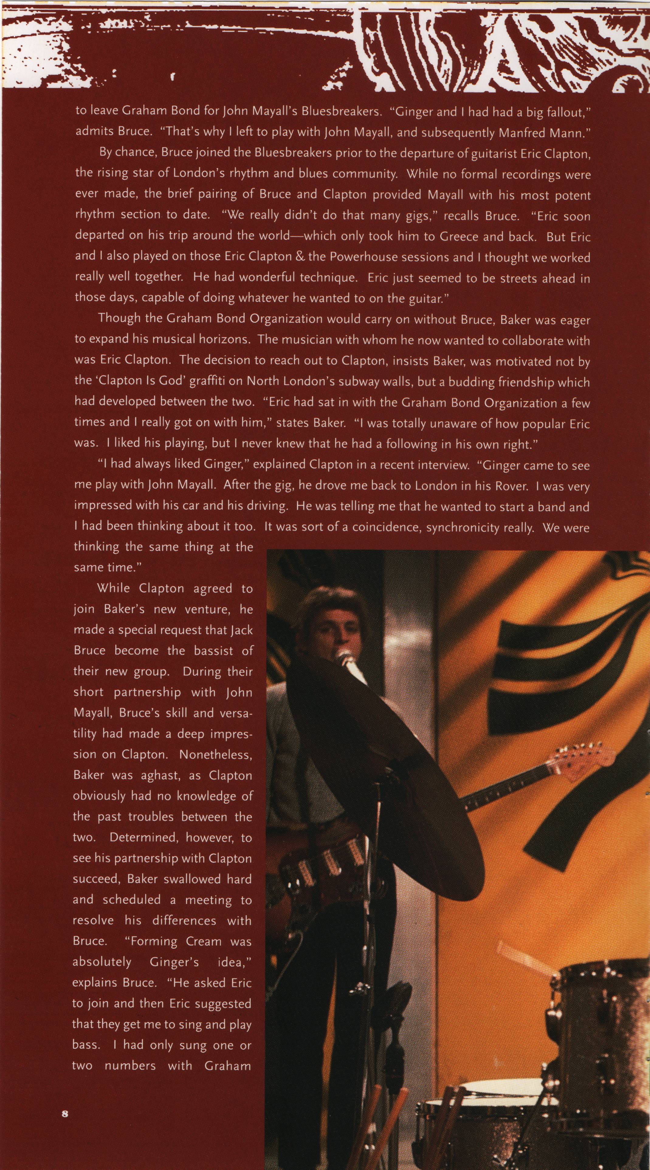 Cream Those Were the Days : Booklet 8